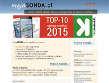 Tablet Screenshot of mojasonda.pl